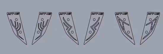 オートバイアクセサリーボディパーツ装飾ユニバーサルフィット柔軟な LED ストリップ防水ライトヤマハ Mt15